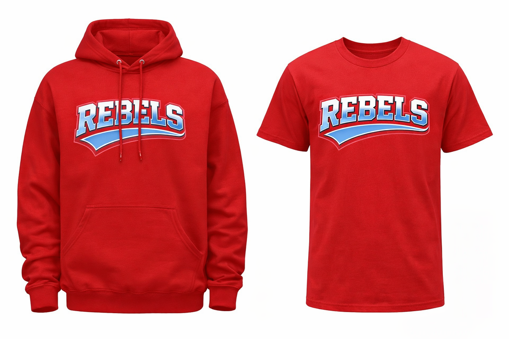 REBELS TEAM HOODED SWEATSHIRT & T-SHIRT