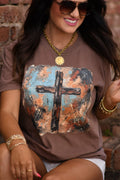 Painted Rustic ✝️ Canvas T-Shirt